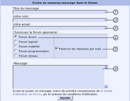 Répondre à un message